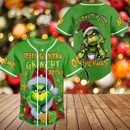 Discover Personalized The funny character Christmas Baseball Jersey, Grin today feeling extra Baseball Jersey, Funny funny character Baseball shirt, The funny character