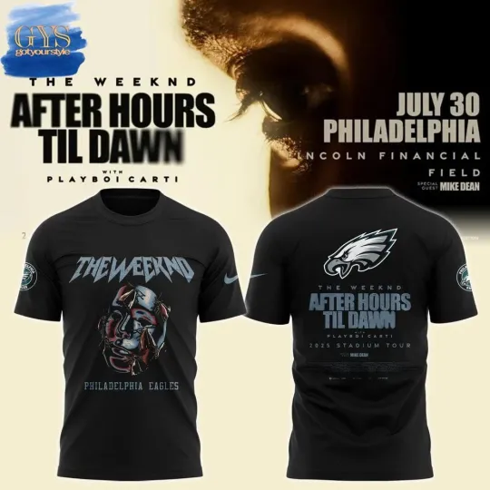 Discover Eagles x Weeknds After Hours Til Dawn 2025 3D T-Shirt, Gift For Fan