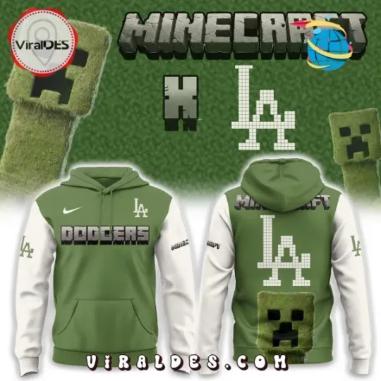 Discover 2025 LosAngelss Dodger x MineCraft 3D Hoodie Unisex S-5XL