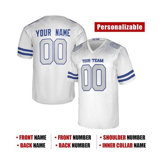 Custom Buffalo Bills 2025 Football Jersey, Rivalries, White, Adult Sizes