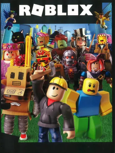 Roblox Game Movie Poster Premium Wall Art Vertical