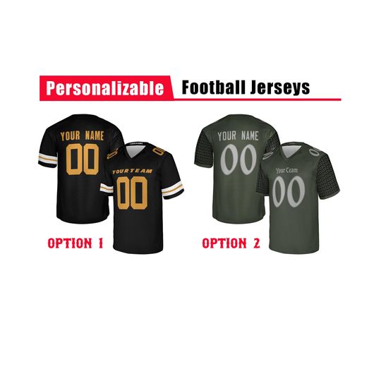 Discover Custom New York Jets Football Jersey, 2025 Rivalries, Olive Green Black, Adult Sizes