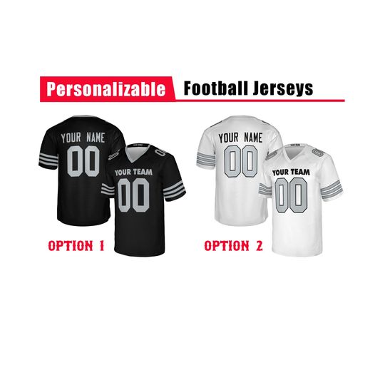 Custom Las Vegas Raiders 2025 Football Jersey, Black White, Adult Sizes