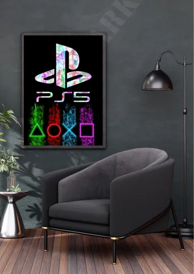 Discover Gamer Playstation Print Wall Art Poster Bedroom Decor Games Room A4