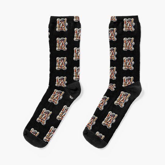 Discover Abstract LA Baseball Socks