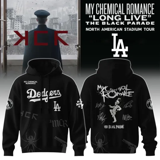 Dodgers x My Chemical Romance Long Live The Black Parade Tour Hoodie 3D