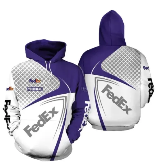 Discover FedEx Ground 3D Printed Hoodie, Personalized Feather Logo