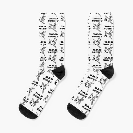Bad Bunny Dodgers Socks