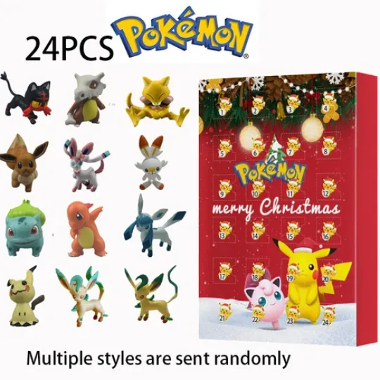 Discover New PKM Blind Box Advent Calendar 24 Days 2025 XMAS Christmas Gift For Kids