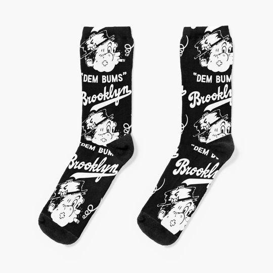 Vintage Brooklyn Dodgers - Defunct Logo T-Shirt Socks