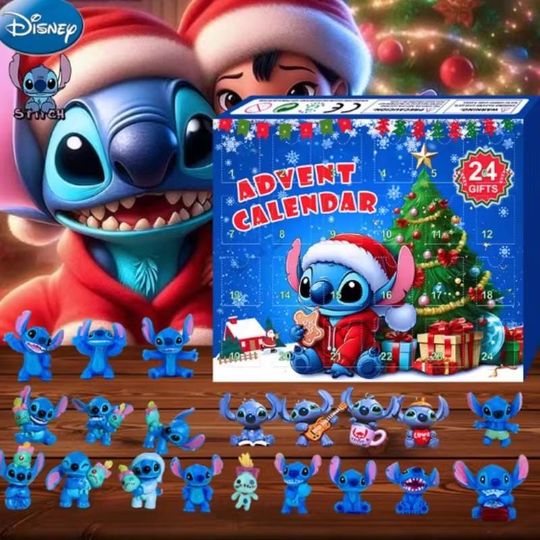 Discover Lilo and Stitch Acrylic Advent Calendar Blind Box for Home Decor