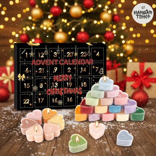 Discover Acrylic Advent Calendar Blind Box Candle Christmas Gift Holiday Decor