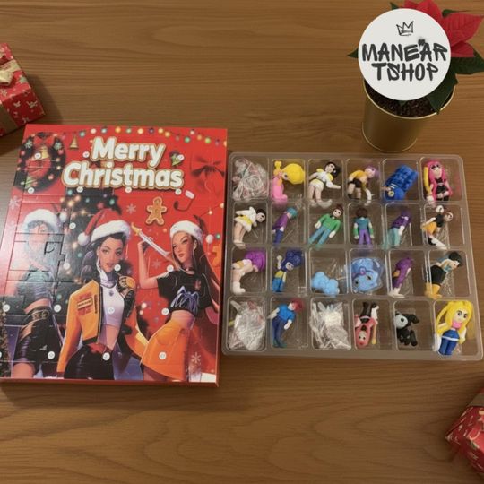 Discover KPOP Demon Hunter Acrylic Advent Calendar 2025, 24-Day Countdown Blind Box, Plush Hunting Demon Girl Group