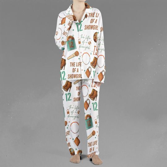 Discover Showgirl Era Pajamas set, Retro Disco Music Sleepwear, Cute Matching Pajamas