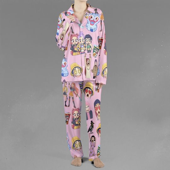 Mira Rumi Zoey Pink Pajamas set, Huntrix Derpy and Susie Pajamas, Huntrix Ramen Pajama Set