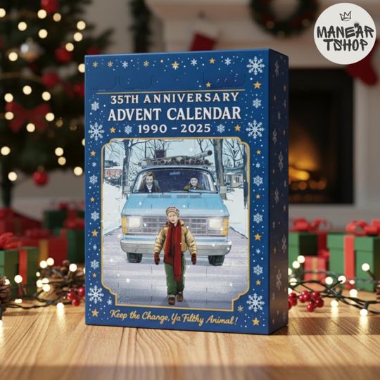 2D Acrylic Home Alone 35th Anniversary Advent Calendar 2025 - 24-Day Holiday Countdown Gift Set