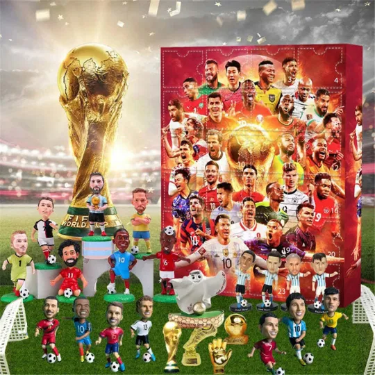 Discover 2025 World Cup Acrylic Advent Calendar 24-Day Countdown Action Figure Toys Blind Box