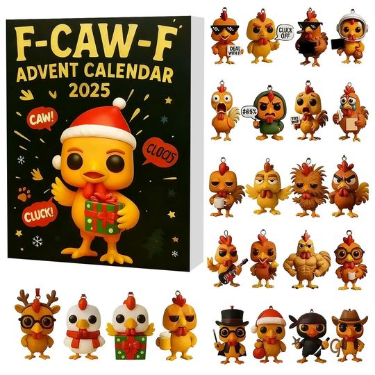 Discover Acrylic Advent Calendar Blind Box – Funny Chicken Meme Figurine  Christmas Countdown Gift Set for Chicken Lovers