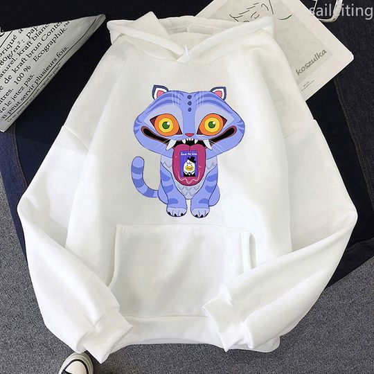 Discover KPop Demon Hunters Derpy Hoodie Fashion Women Clothing Movie Printing 2025 Pullovers Graphic Hoodies Female Winter Clothes Women