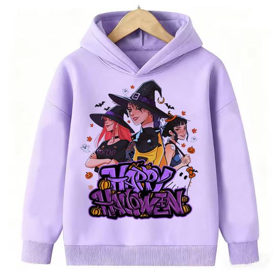 Discover Kpop Demon Hunter 2025 Hallowmas Hoodie Long Sleeve Cartoon Mira Rumi Zoey Printing Sweatshirt Women's Hoodies