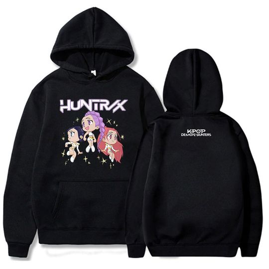 KPop Demon Hunters As Seen on Huntrix World Tour Comfort Colors Hoodies 2025 Fashion Casual HipHop Sweatshirt Harajuku Unisex