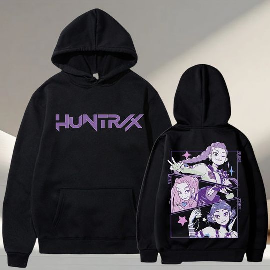 Discover KPop Demon Hunters Hoodies Winter Fleece Casual Sweatshirt Top for Women Men