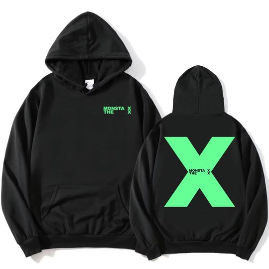 MONSTAX The X EP 2025 Hoodies Fashion Korean Boys Band Sweatshirts Long Sleeve Autumn Hooded Pullovers Women Men Sudaderas Print