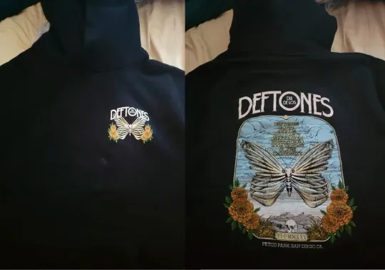 Discover Exclusive new!! Dia de los 2025 x Deftone Merch 2Side Hoodie