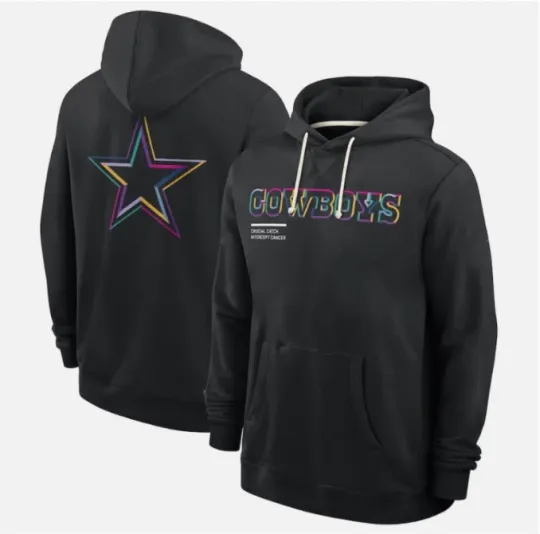 Discover Cowboys 2025 Crucial Catch Dri-FIT Hoodie Cotton 2 side only Reprint Hoodie