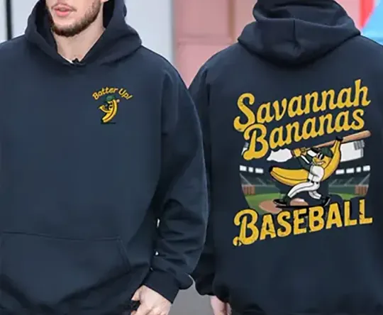 Discover Savannah Bananas Hoodie 2 Side, All Size S-4XL