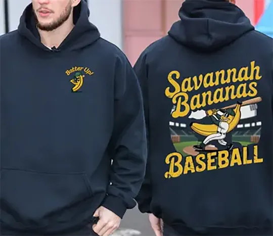 Discover Savannah Bananas Hoodie 2 SIDE MEN AND WOMEN DO2537