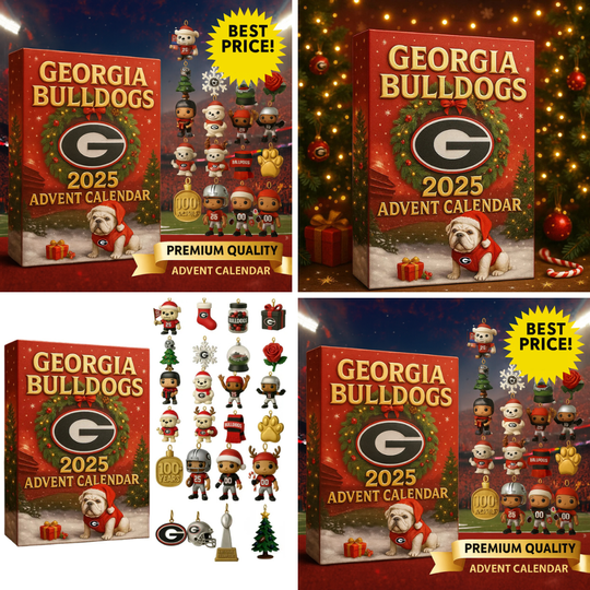 Discover GA bulldogs 2025 Acrylic Advent Calendar Blind Box, 2D Acrylic Decor
