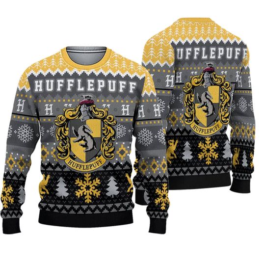Harry Potter Hufflepuff House Ugly Christmas Sweater