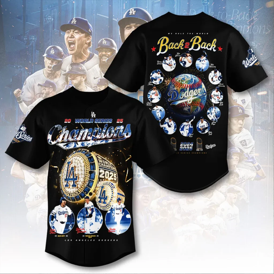 Discover Dodgers World Series 2025 Baseball Jersey