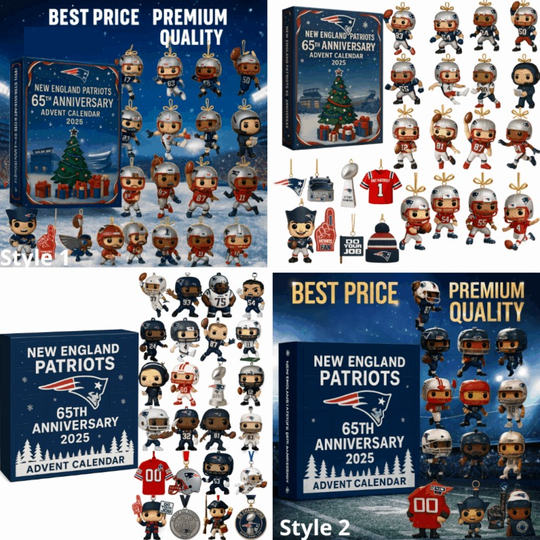 Discover New England Patriots Advent Calendar 2025 – 65th Anniversary Edition, 2D Acrylic Decor