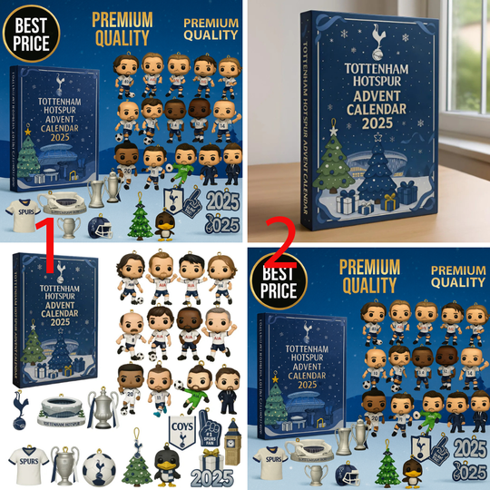 Discover Tottenham Hotspur Acrylic Advent Calendar Blind Box, 2D Acrylic Decor