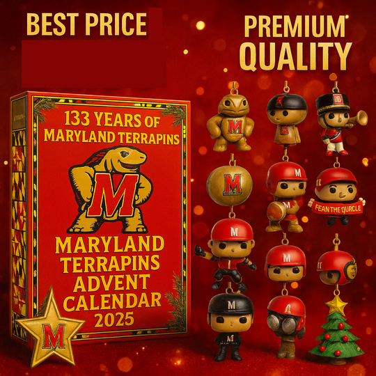 Discover Maryland Terrapins 2025 Acrylic Advent Calendar Blind Box, 2D Acrylic Decor