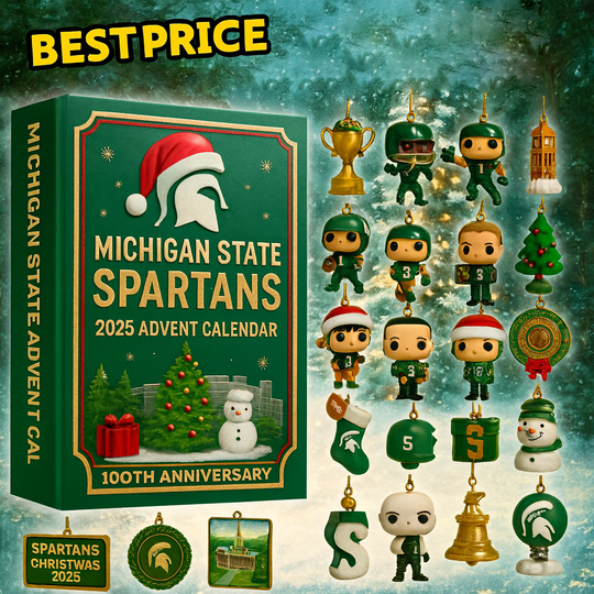Discover Michigan State Spartans 2025 Acrylic Advent Calendar Blind Box, 2D Acrylic Decor