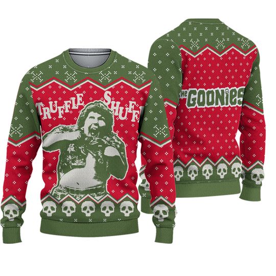 RIPP JUNC The Goonies Chunk Truffle Shuffle Funny Ugly Christmas Sweater