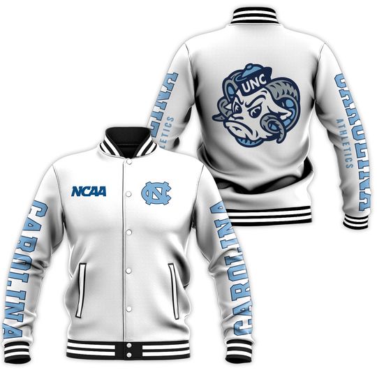 North Carolina Tar Heels NCAA 3D Baseball Jacket for Men and Friends