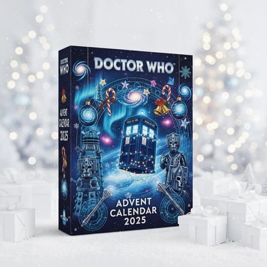 Discover Doctor Who Advent Calendar 2025, Sci-Fi Christmas Countdown Box, Time Traveler Collectible Ornaments Gift Set