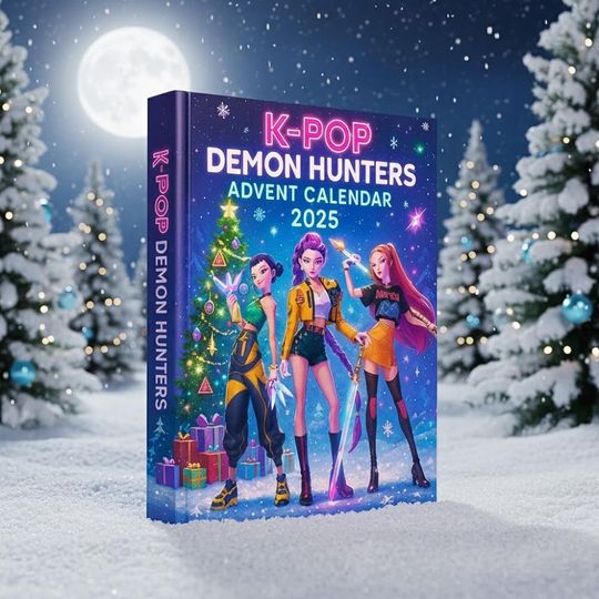 K-Pop Demon Hunters Advent Calendar 2025, Anime Christmas Countdown, Huntrix Gift Box, Kpop Fan Holiday Surprise