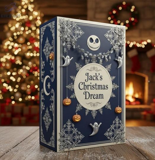 Discover Jack Skellington Advent Calendar 2025, Spooky Christmas Countdown Box, Nightmare Christmas Merch, Xmas Gift