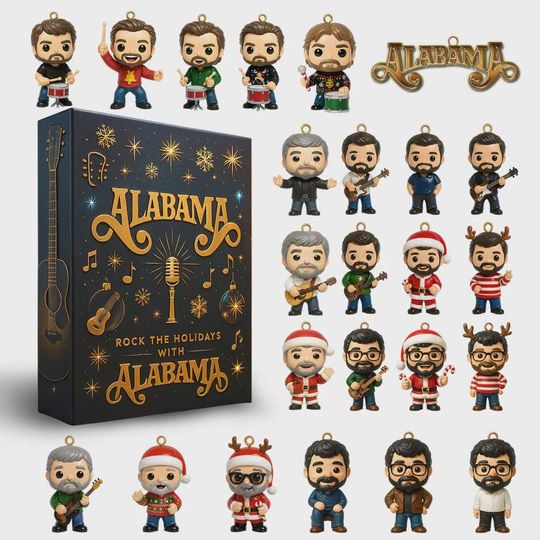 Discover Albm Advent Calendar 2025 | Rock the Holidays Christmas Box | Country Music Collectibles | 24 Surprises for Fans & Musicians