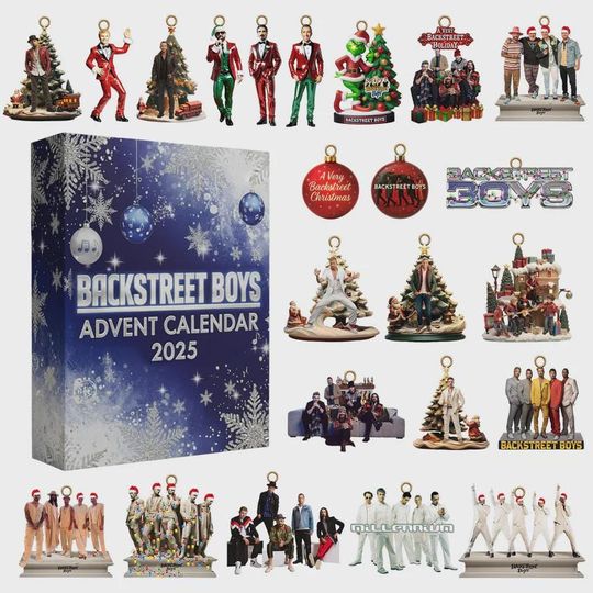 Discover Backstreet Boys Advent Calendar 2025 | 90s Pop Christmas Countdown Box | 24 Holiday Surprises | Gift for Music Lovers & Fans