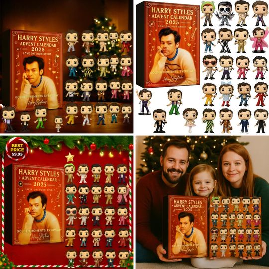 Harry Advent Calendar 2025, Christmas Countdown Advent Calendar Gift Box with 24 Acrylic Ornaments