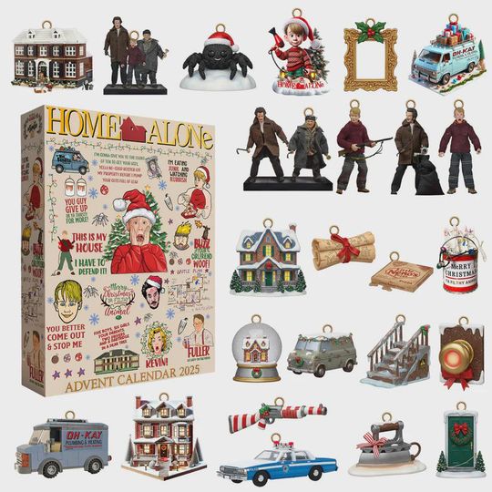 Home Alone Advent Calendar 2025 | Classic Christmas Movie Collectibles | 24 Fun Surprises | Gift for Holiday & Movie Fans