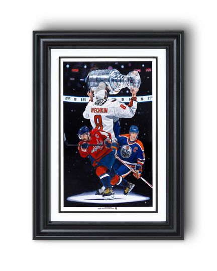 Discover 2025 Washington Capitals 895 Goals Record Ovechkin Historical Record Framed Wall Art Print