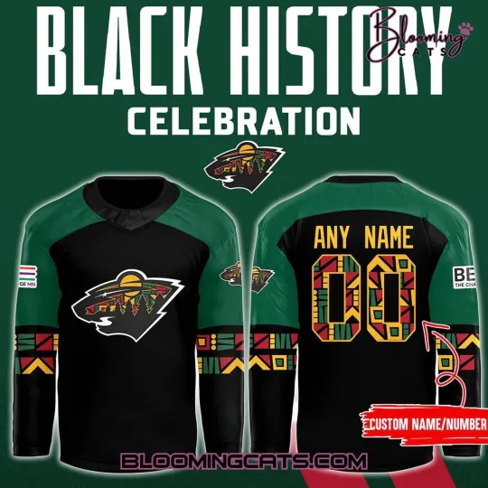 Discover Custom Minnesota Wild “Black History Celebration Ticket Pack” Shirt Fan Gear