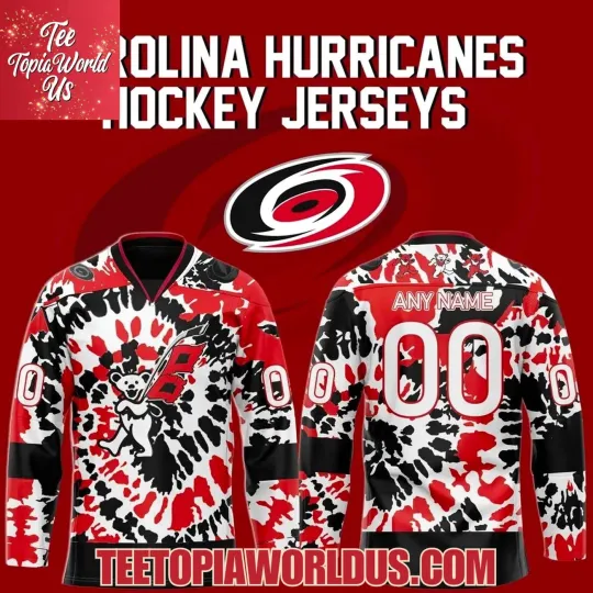 Personalized Carolina Hurricanes Grateful Dead Hockey Shirt Men's Fan Gear